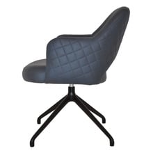 Lex Upholstered Trestle Armchairs (Set of 2)